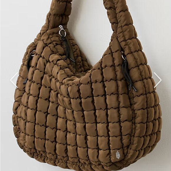 Free People Quilted Carryall Olive - Picture 5 of 8